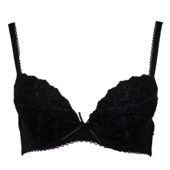 AUBADE Soutien gorge en dentelle avec noeud Femme NOIR Best