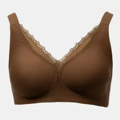 BURTON OF LONDON Soutien gorge invisible dentelle rosanne Femme MARRON FONCE