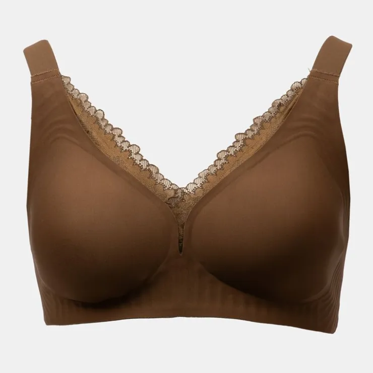 BURTON OF LONDON Soutien gorge invisible dentelle rosanne Femme MARRON FONCE