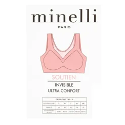 MINELLI Soutien gorge invisible ultra confort manola Femme ROSE CLAIR New