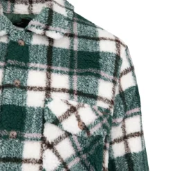 VOLCOM Surchemise polaire légère à carreaux bucheron Femme VERT FONCE Hot