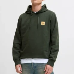 JACK & JONES Sweat à capuche sky captain brandy regular fit Homme VERT FONCE Best
