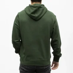 HELVETICA Sweat a capuche gaia coton Homme VERT FONCE Online