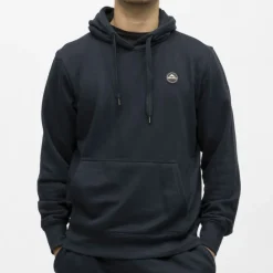 HELVETICA Sweat a capuche gaia coton Homme BLEU FONCE