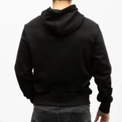 HELVETICA Sweat a capuche gaia coton Homme NOIR Outlet