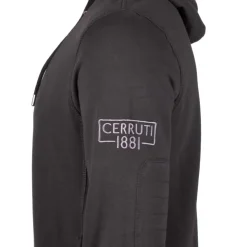 CERRUTI Sweat a capuche ligure 18000 Homme NOIR Outlet