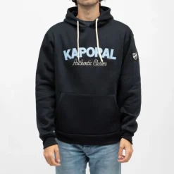 KAPORAL Sweat brodé darell à capuche Homme BLEU FONCE Online