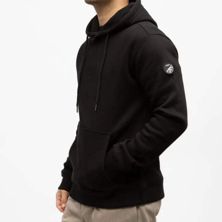 DEELUXE 74 Sweat capuche donn uni Homme NOIR Sale