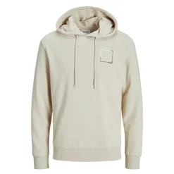 JACK & JONES Sweat capuche doux Verner coton Homme BEIGE Hot