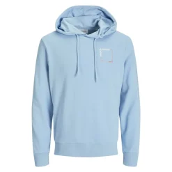 JACK & JONES Sweat capuche doux Verner coton Homme BLEU CLAIR Online