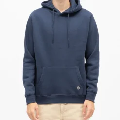 PANAME BROTHERS Sweat capuche manches longues poche kangourou Homme BLEU FONCE Hot