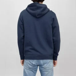 PANAME BROTHERS Sweat capuche zippé manches longues poche kangourou Sylvain Homme BLEU FONCE Online