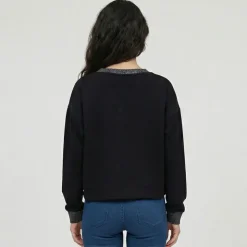 LES TROPEZIENNES PAR M.BELARBI Sweat cocon Femme NOIR Sale