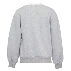 CXL BY CHRISTIAN LACROIX Sweat col à volants imprimé coeurs fille Enfant GRIS CLAIR Clearance