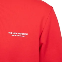 THE NEW DESIGNERS Sweat col ras de cou Homme ROUGE Outlet