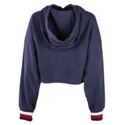 TOMMY HILFIGER Sweat crop top bleu Femme BLEU FONCE Hot