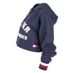 TOMMY HILFIGER Sweat crop top bleu Femme BLEU FONCE Hot