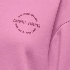 ONLY PLAY Sweat de sport crop top Pica imprimé Femme ROSE Discount