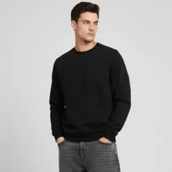 CERRUTI Sweat doux adriatico coton col rond Homme NOIR Best
