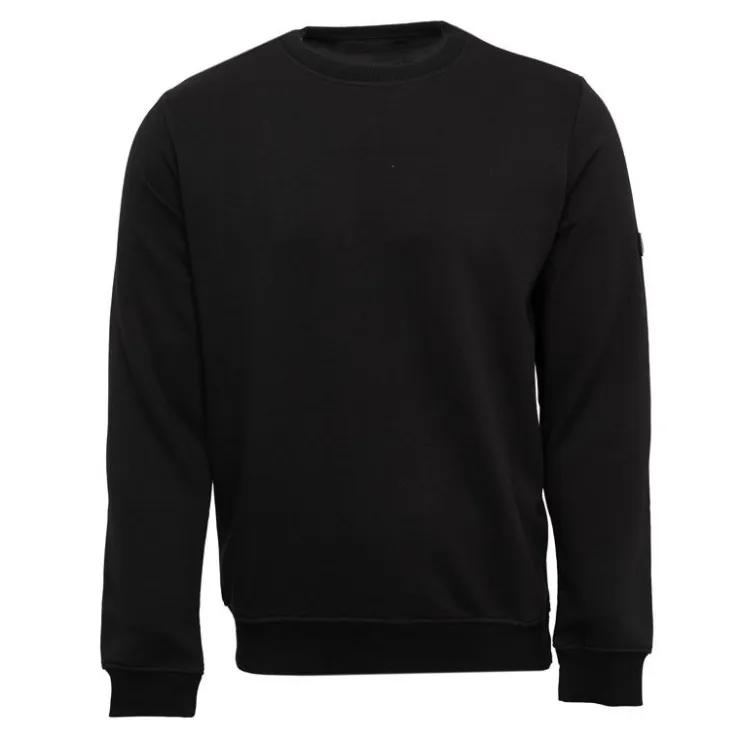 CERRUTI Sweat doux adriatico coton col rond Homme NOIR Best