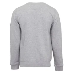 CERRUTI Sweat doux adriatico coton col rond Homme GRIS CLAIR Sale