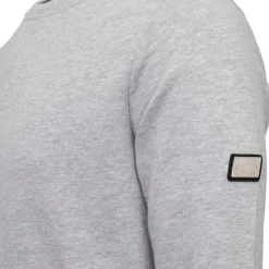 CERRUTI Sweat doux adriatico coton col rond Homme GRIS CLAIR Sale