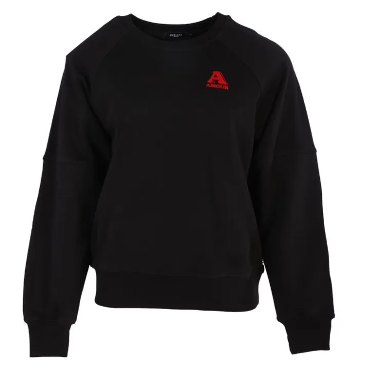 DEELUXE 74 Sweat hibisca Femme NOIR Outlet