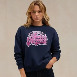 LA PETITE ETOILE Sweat marine tonore Femme BLEU FONCE Clearance
