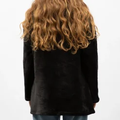 LULU CASTAGNETTE Sweat plaid à capuche avec grande poche Femme NOIR Discount