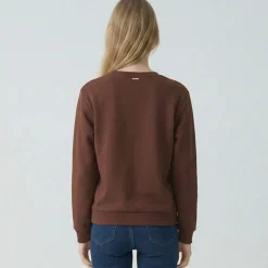 LES TROPEZIENNES PAR M.BELARBI Sweat talweg Femme MARRON FONCE