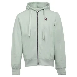 HELVETICA Sweat zip capuche gaia Homme VERT CLAIR Online