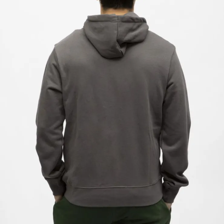 HELVETICA Sweat zip capuche gaia Homme GRIS FONCE Best