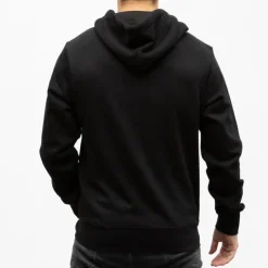 HELVETICA Sweat zip capuche gaia Homme NOIR Outlet