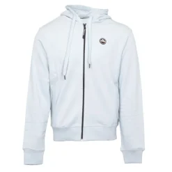 HELVETICA Sweat zip capuche gaia Homme BLEU CLAIR Online