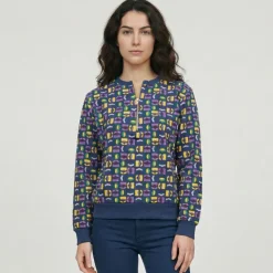 LES TROPEZIENNES PAR M.BELARBI Sweat zip granit Femme MULTICOLORE Hot