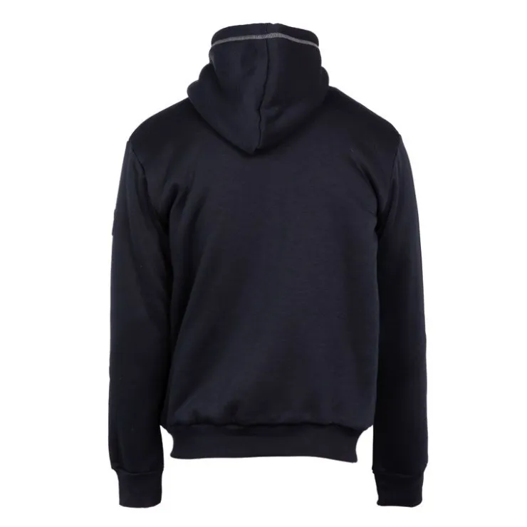 CHEVIGNON Sweat zippé à capuche fourrée surpiqures colorées Homme BLEU FONCE Online