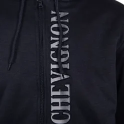CHEVIGNON Sweat zippé à capuche fourrée surpiqures colorées Homme BLEU FONCE Online