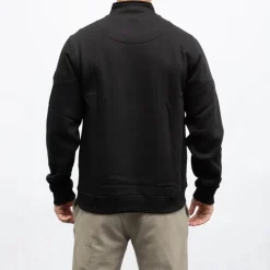 DEELUXE 74 Sweat zippé col montant basique NOIR Best