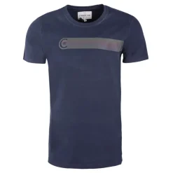 CERRUTI T shirt coton saint michelavec logo Homme BLEU FONCE Hot