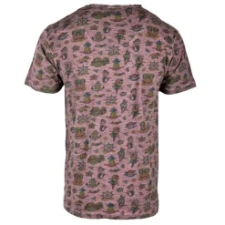 VON DUTCH Tee shirt allover logo poitrine Homme VIOLET Clearance