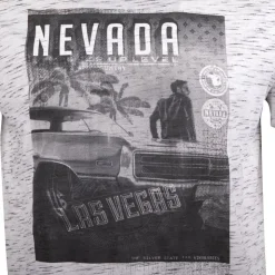 BLAGGIO Tee shirt avec imprimé nevada mantova Homme BLANC Discount