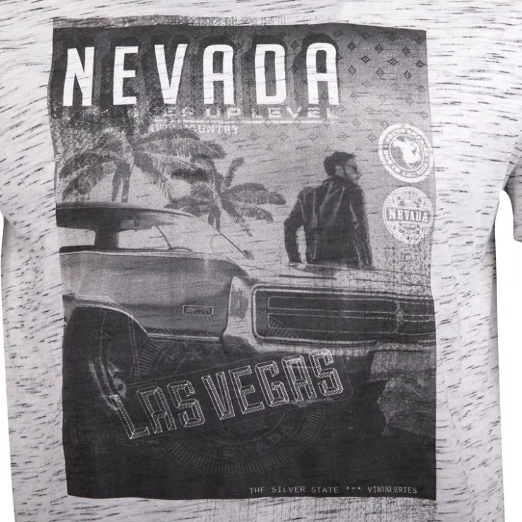 BLAGGIO Tee shirt avec imprimé nevada mantova Homme BLANC Discount