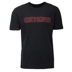 CHEVIGNON Tee shirt avec logo fausse fourrure Homme NOIR Discount