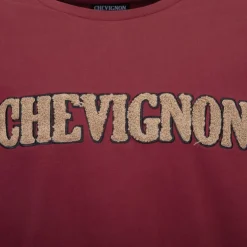 CHEVIGNON Tee shirt avec logo fausse fourrure Homme BORDEAUX Best