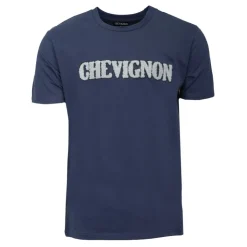 CHEVIGNON Tee shirt avec logo fausse fourrure Homme BLEU FONCE Online