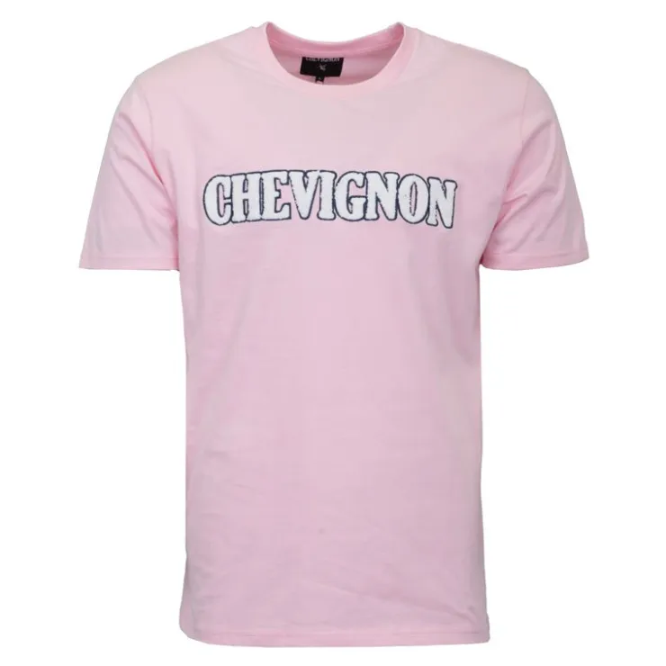 CHEVIGNON Tee shirt avec logo fausse fourrure Homme ROSE Hot