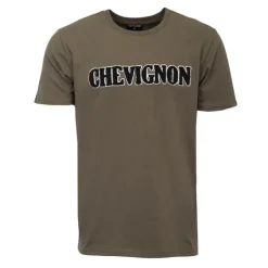 CHEVIGNON Tee shirt avec logo fausse fourrure Homme KAKI Discount