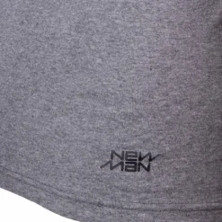 NEW MAN Tee shirt basique cintré coton Homme GRIS FONCE Sale