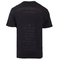 COMPAGNIE DE CALIFORNIE Tee shirt basique coton avec imprimé villes américaines Homme NOIR Discount