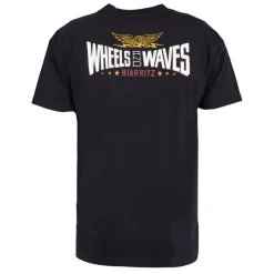 WHEELS AND WAVES Tee shirt basique coton avec logo ailé Homme NOIR Online